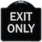 Signmission Parking Lot Exit Only Heavy-Gauge Aluminum Architectural Sign, 18" L, 18" H, BS-1818-23423 A-DES-BS-1818-23423 - alternate 1